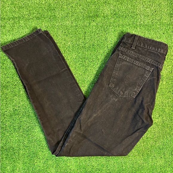 VTG Levi’s Orange Tab 505 Black Jeans 33x32 - Picture 2 of 7